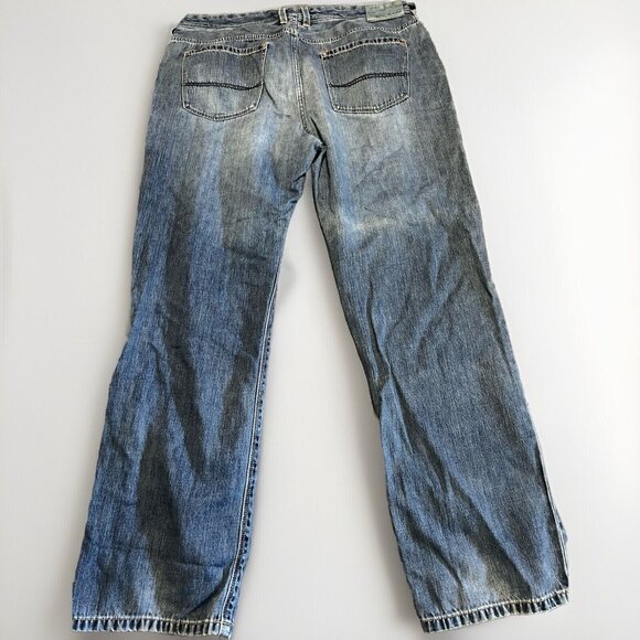 Tommy Bahama Jeans Men 38/32 Blue Straight Leg High Rise Mid Wash Denim - Picture 2 of 5